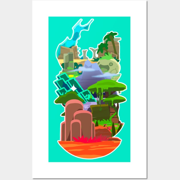 slime rancher areas Wall Art by dragonlord19